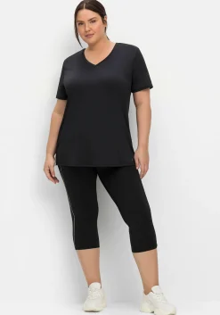 Funktionsshirt mit V-Ausschnitt<sheego New