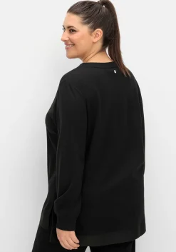 Funktions-Sweatshirt mit V-Ausschnitt<sheego Discount