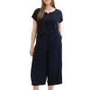 Gecrinkelte Culotte mit elastischem Bund<TOM TAILOR Plus Best