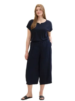 Gecrinkelte Culotte mit elastischem Bund<TOM TAILOR Plus Best