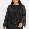Gefütterte Chiffontunika mit Alloverprint<sheego Fashion