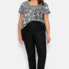 Gerade Bengalinhose mit hohem Schlupfbund<sheego Hot
