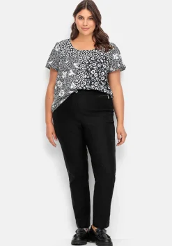 Gerade Bengalinhose mit hohem Schlupfbund<sheego Hot