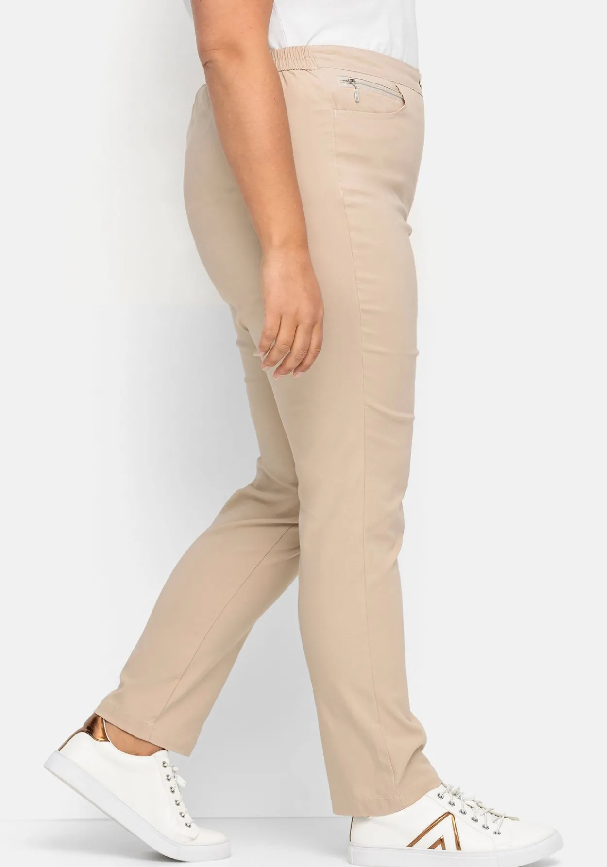 Gerade Bengalinhose mit hohem Schlupfbund<sheego Discount