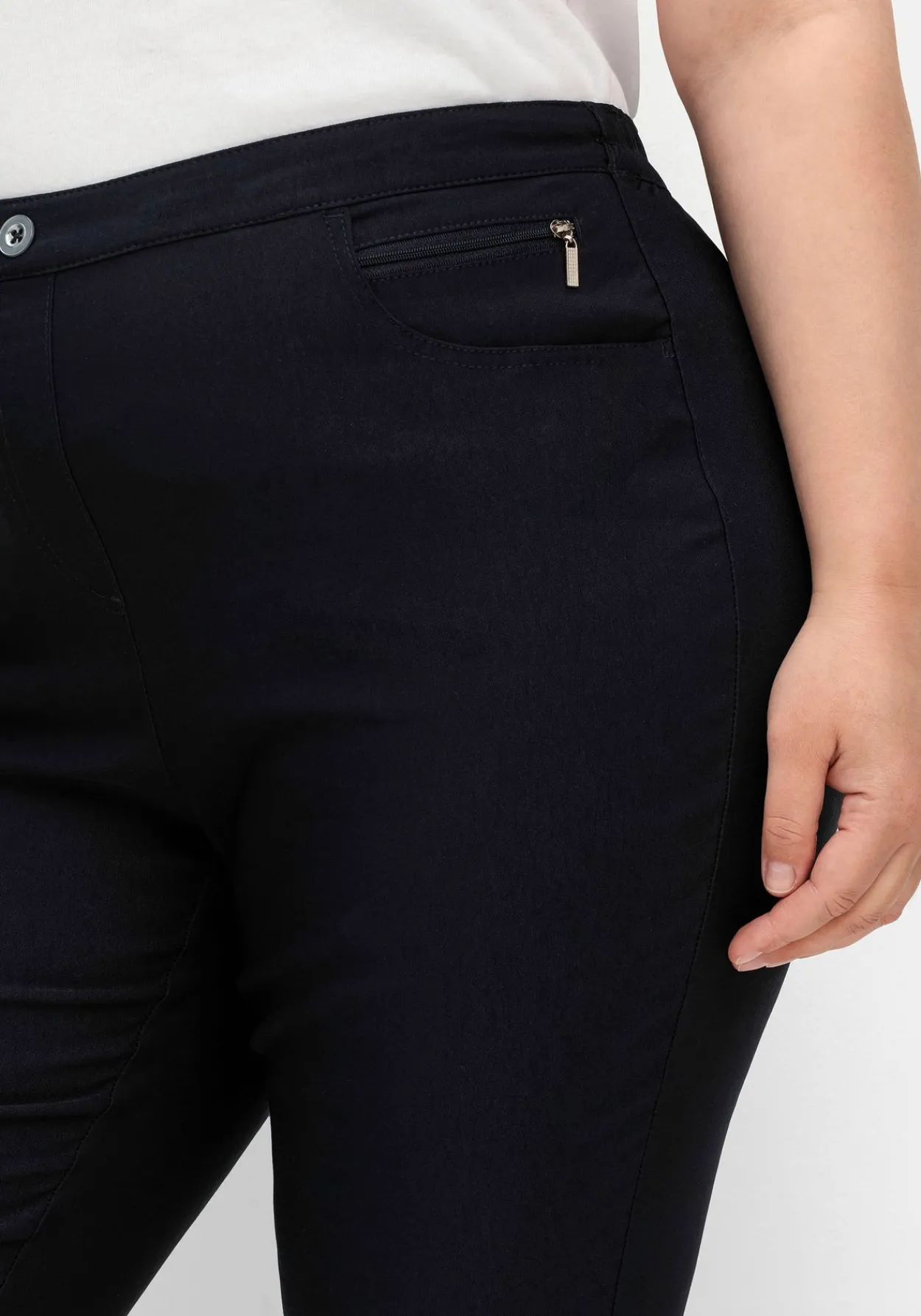 Gerade Bengalinhose mit hohem Schlupfbund<sheego New