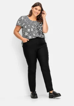 Gerade Bengalinhose mit hohem Schlupfbund<sheego Hot