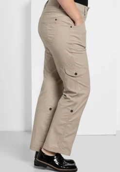 Gerade Cargo-Hose mit krempelbaren Beinen<sheego Clearance