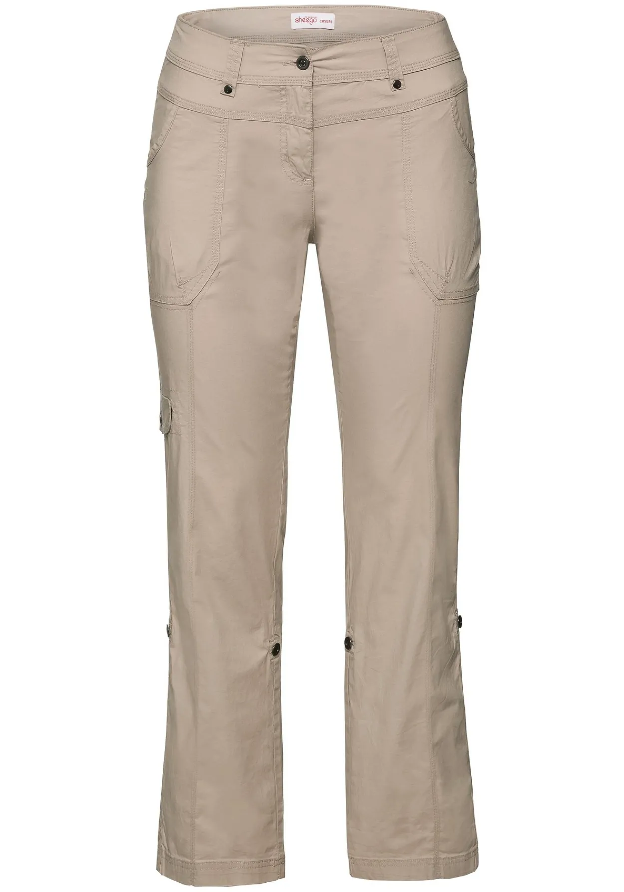 Gerade Cargo-Hose mit krempelbaren Beinen<sheego Clearance