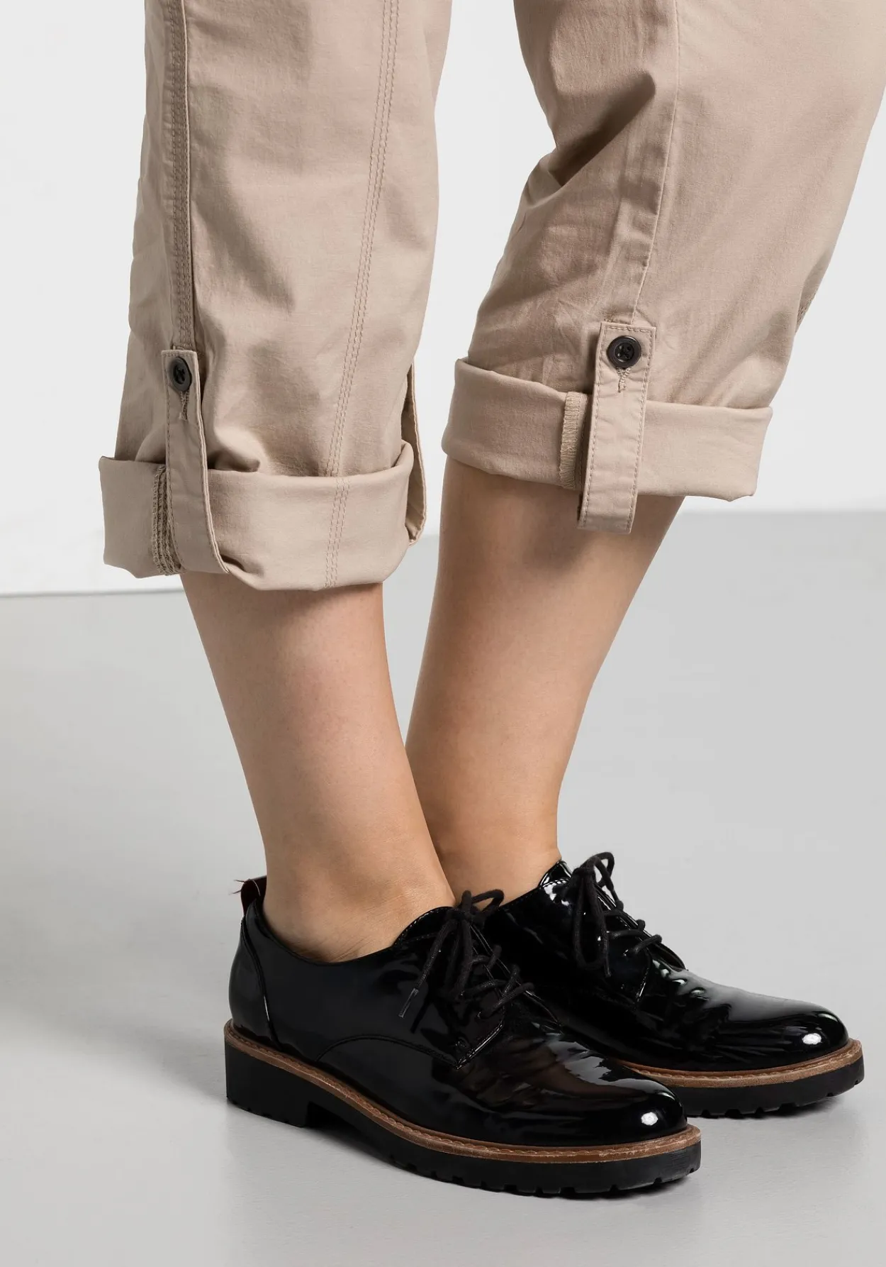 Gerade Cargo-Hose mit krempelbaren Beinen<sheego Clearance