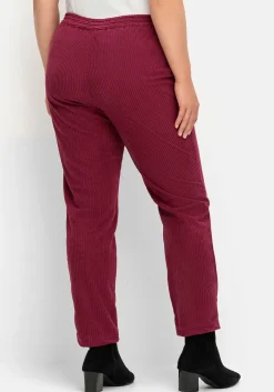Gerade Cordhose mit Gummizugbund<sheego Clearance