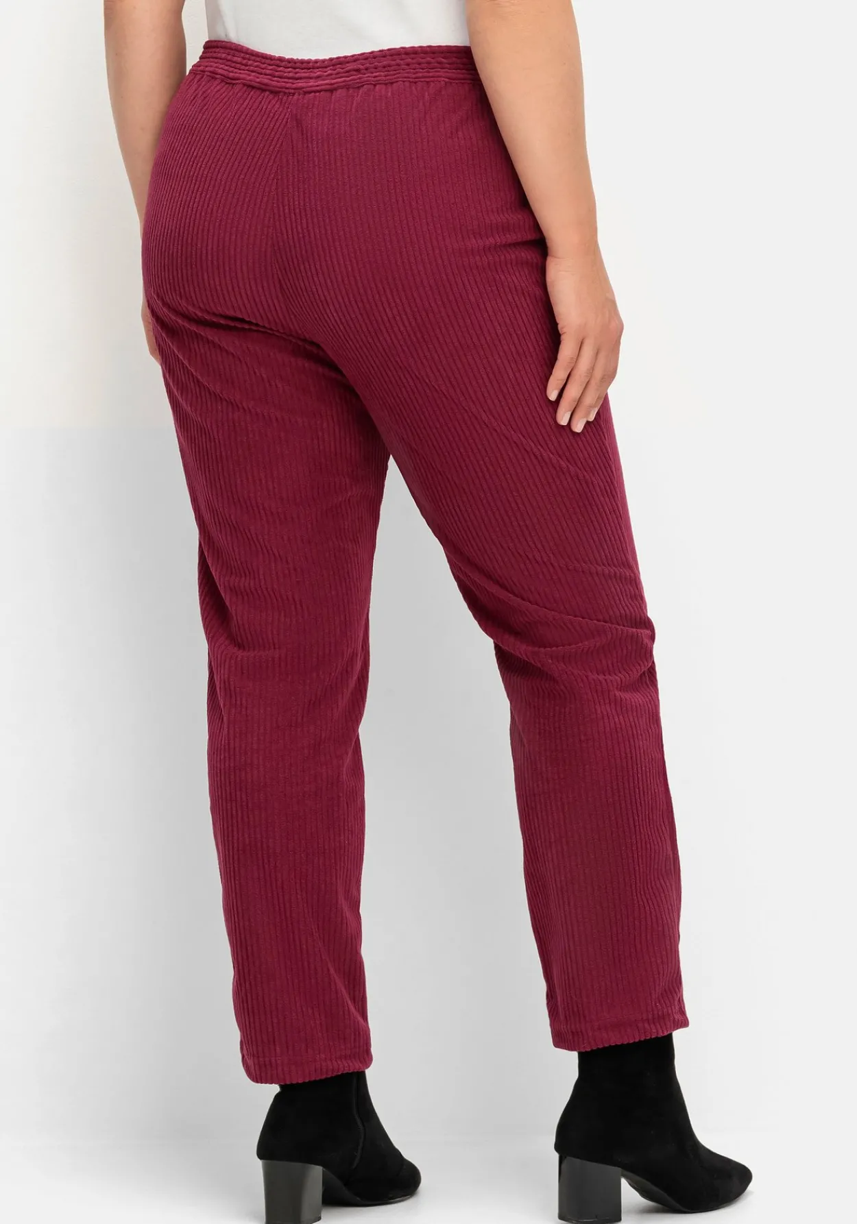 Gerade Cordhose mit Gummizugbund<sheego Clearance
