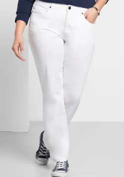 Gerade Hose aus Baumwoll-Twill<sheego Discount