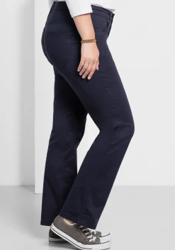 Gerade Hose aus Baumwoll-Twill<sheego Clearance