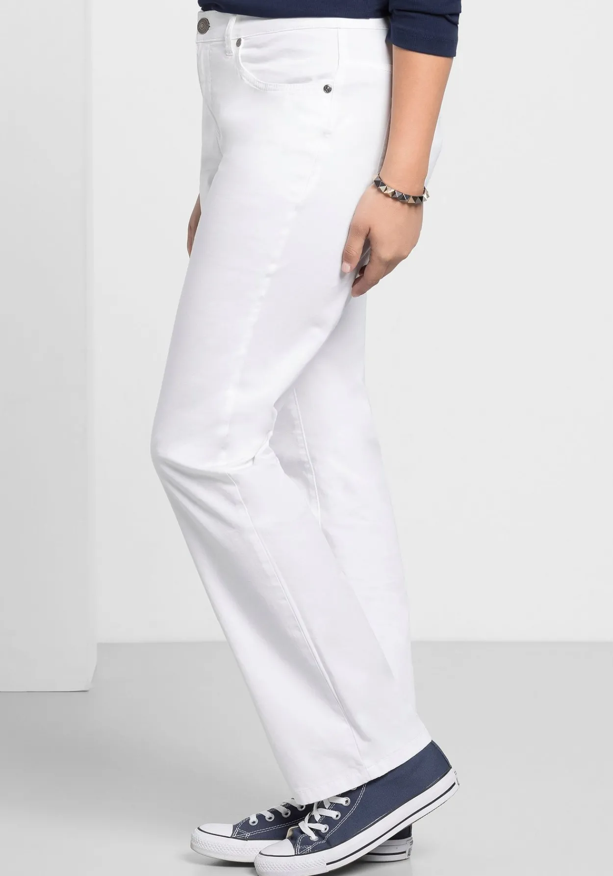 Gerade Hose aus Baumwoll-Twill<sheego Discount