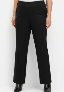 Gerade Hose aus Interlock, mit elastischem Bund<sheego Sale