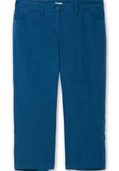 Gerade 7/8-Hose aus Leinen-Mix, mit Teilgummibund<sheego New