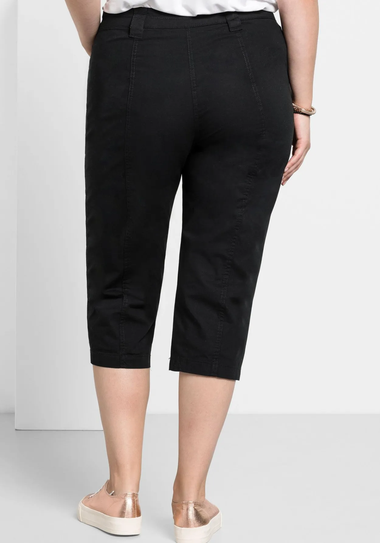 Gerade 3/4-Hose mit Krempelfunktion<sheego Online
