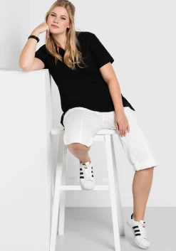 Gerade 3/4-Hose mit Krempelfunktion<sheego Fashion