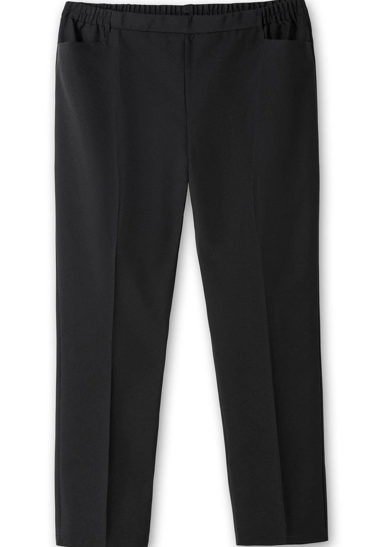 Gerade Hose mit Schlupfbund und Bügelfalten<sheego Outlet