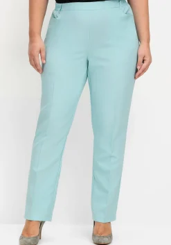 Gerade Hose mit Schlupfbund und Bügelfalten<sheego Online