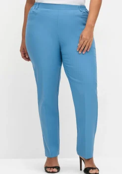 Gerade Hose mit Schlupfbund und Bügelfalten<sheego Best