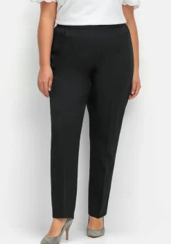 Gerade Hose mit Schlupfbund und Bügelfalten<sheego Outlet