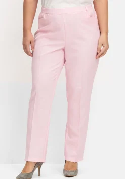 Gerade Hose mit Schlupfbund und Bügelfalten<sheego Online