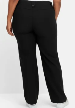 Gerade Hose mit Zierriegeln und Gürtelschlaufen<sheego Discount