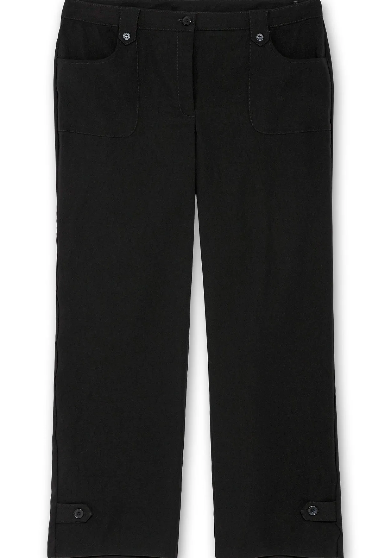 Gerade Hose mit Zierriegeln und Gürtelschlaufen<sheego Discount