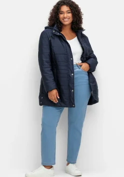 Gerade Jeans im extrahohen Paperbag-Schnitt<sheego Sale