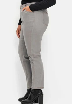Gerade Jeans im extrahohen Paperbag-Schnitt<sheego Online