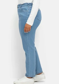 Gerade Jeans im extrahohen Paperbag-Schnitt<sheego Sale