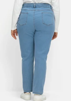 Gerade Jeans im extrahohen Paperbag-Schnitt<sheego Sale