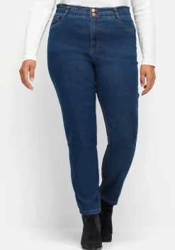 Gerade Jeans im extrahohen Paperbag-Schnitt<sheego Online