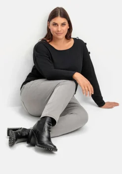 Gerade Jeans im extrahohen Paperbag-Schnitt<sheego Online