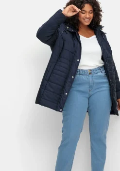 Gerade Jeans im extrahohen Paperbag-Schnitt<sheego Sale