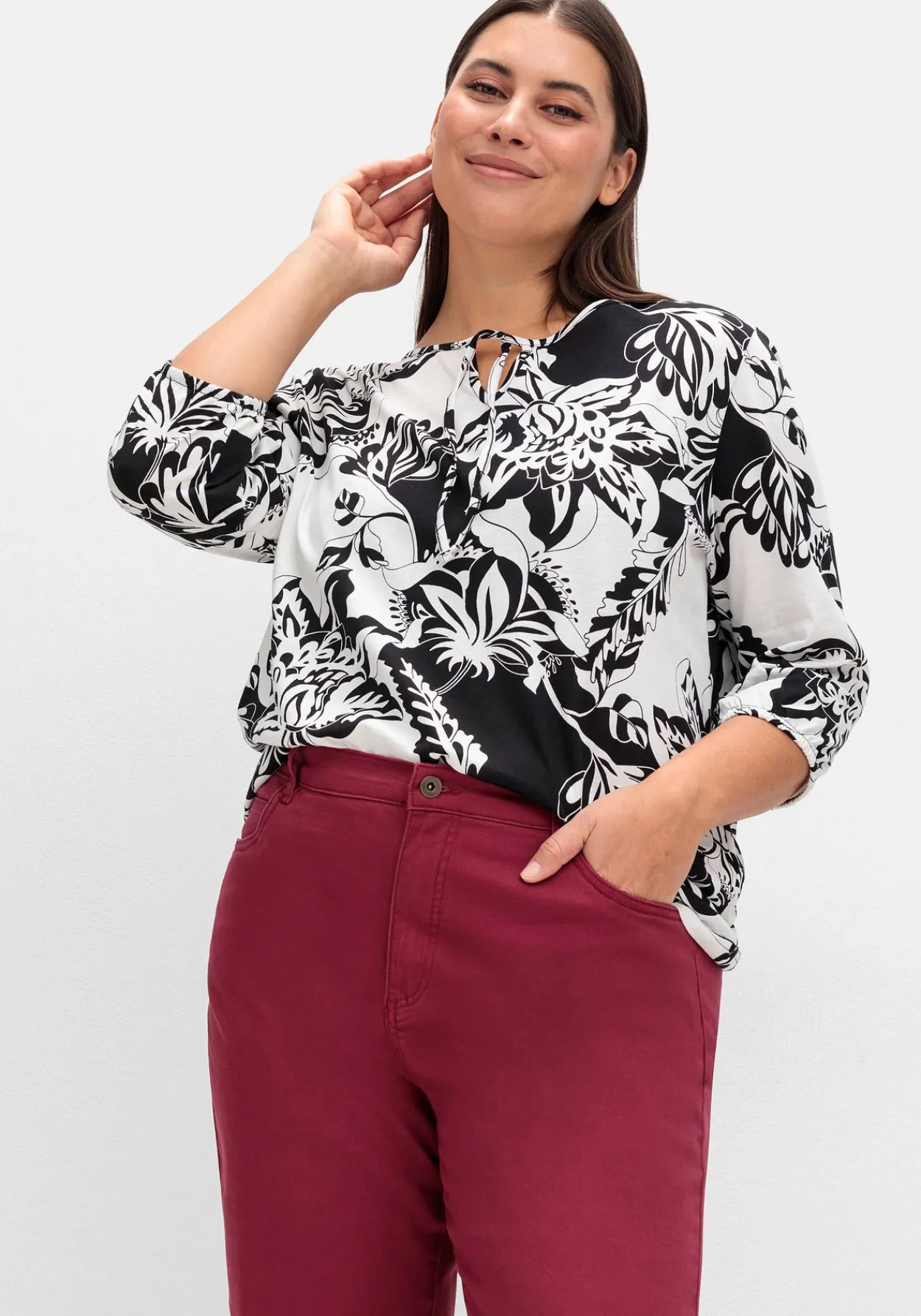 Gerade Jeans in Ankle-Länge, Five-Pocket-Form<sheego Sale