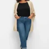 Gerade Jeans in 7/8-Länge, mit Herzchen-Einsätzen<sheego Fashion