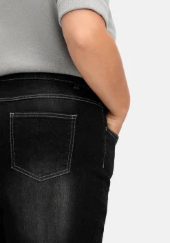 Gerade Jeans mit elastischem High-Waist-Bund<sheego Clearance