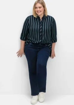 Gerade Jeans mit Gummibund und Shaping-Einsatz<sheego New