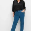Gerade Jeans mit Gummibund und Shaping-Einsatz<sheego Clearance