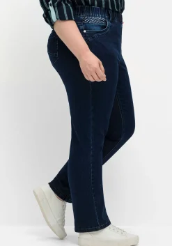 Gerade Jeans mit Gummibund und Shaping-Einsatz<sheego New