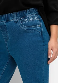 Gerade Jeans mit Gummibund und Shaping-Einsatz<sheego Clearance