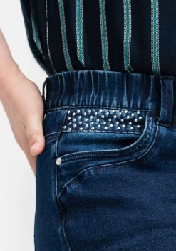 Gerade Jeans mit Gummibund und Shaping-Einsatz<sheego New
