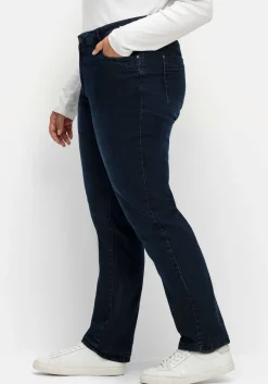 Gerade Jeans mit kariertem Thermo-Innenfutter<sheego x Collection L. Sale