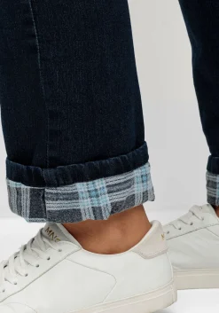 Gerade Jeans mit kariertem Thermo-Innenfutter<sheego x Collection L. Sale