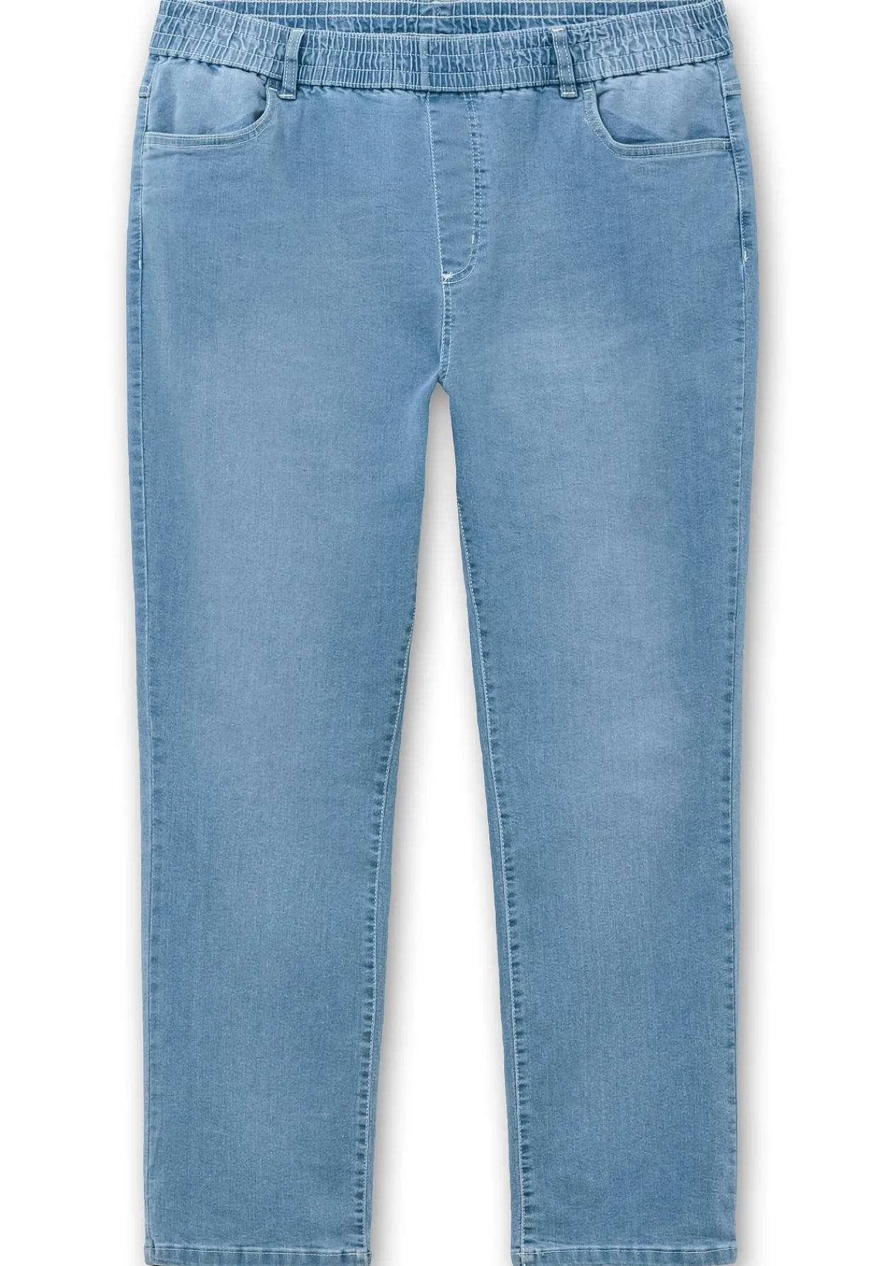 Gerade Jeans mit Rundum-Dehnbund<sheego Outlet