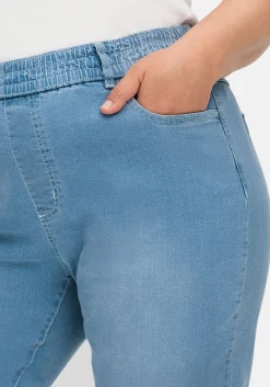 Gerade Jeans mit Rundum-Dehnbund<sheego Outlet