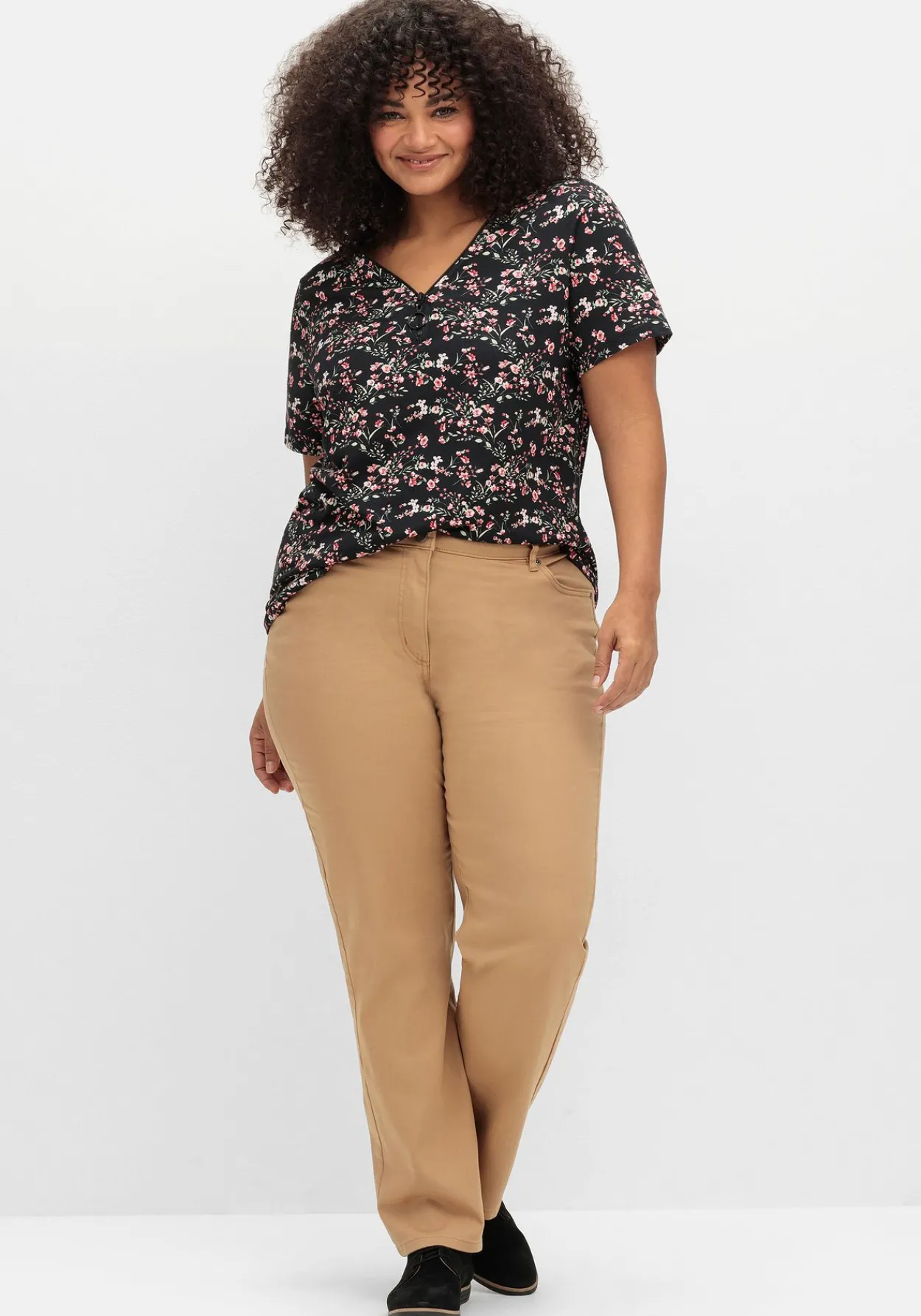 Gerade Jeans mit seitlichem Stretchbund<sheego Fashion