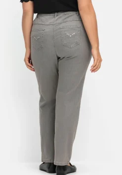Gerade Jeans mit seitlichem Stretchbund<sheego Fashion